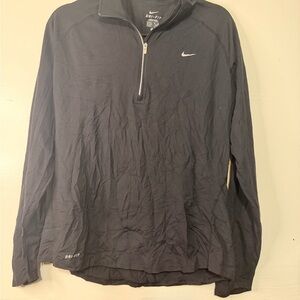 Nike Black Dri-FIT Quarter-Zip Pullover Sweatshirt